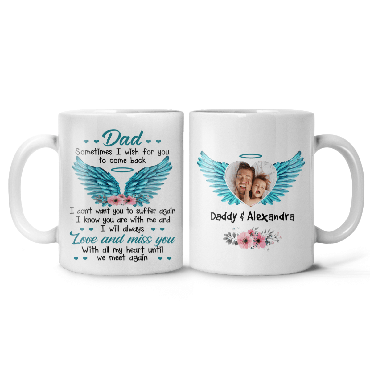 Custom Photo Coffee Mug Remembrance Gifts For Who Loss Of Mom or Dad