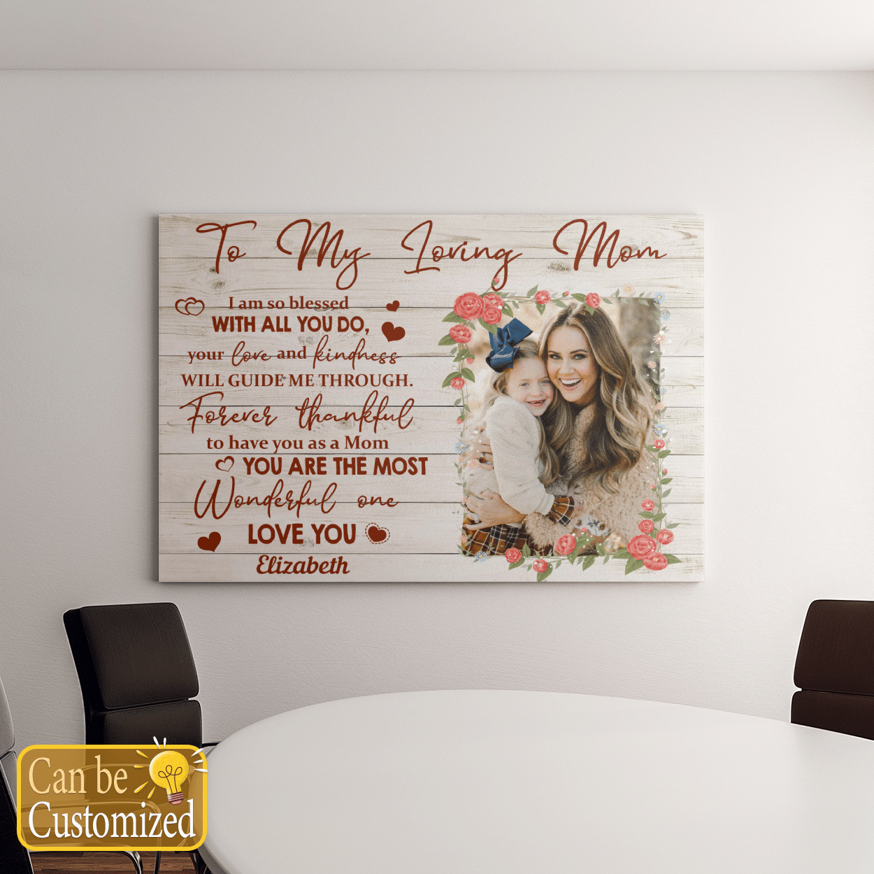 Custom Photo Canvas Gifts For Mom You Are The Most Wonderful
