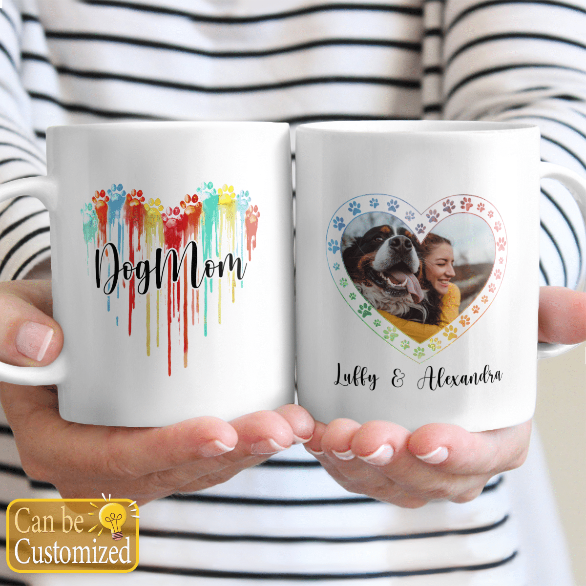 Personalized Photo Coffee Mug Gifts Idea For Dog Mom or Cat Mom