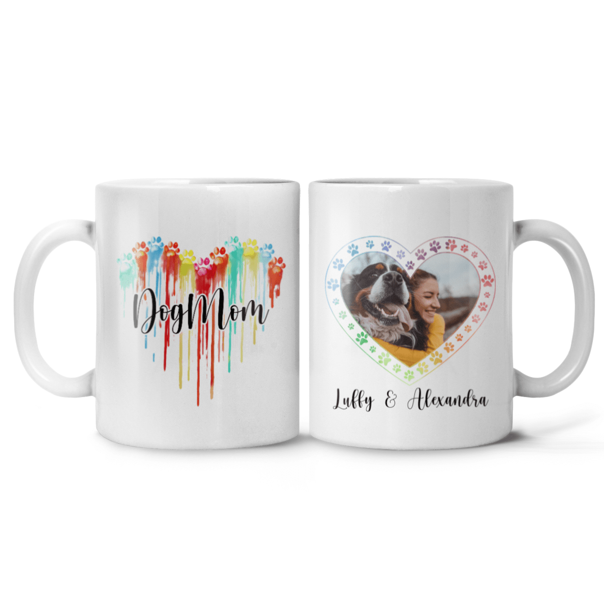 Personalized Photo Coffee Mug Gifts Idea For Dog Mom or Cat Mom