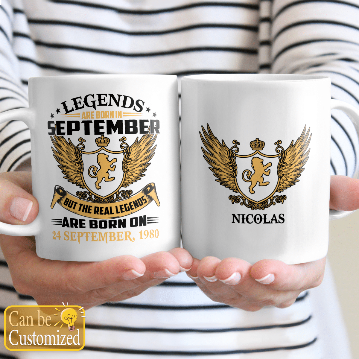 Personalized Mug Birthday Gifts for Dad, Grandpa, Uncle Real Legends Are Born In