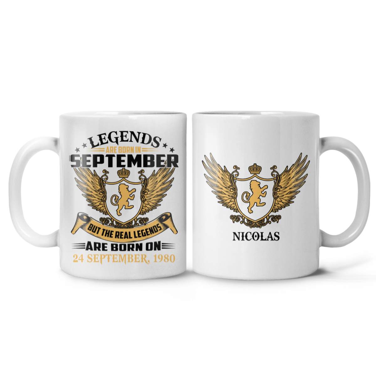 Personalized Mug Birthday Gifts for Dad, Grandpa, Uncle Real Legends Are Born In