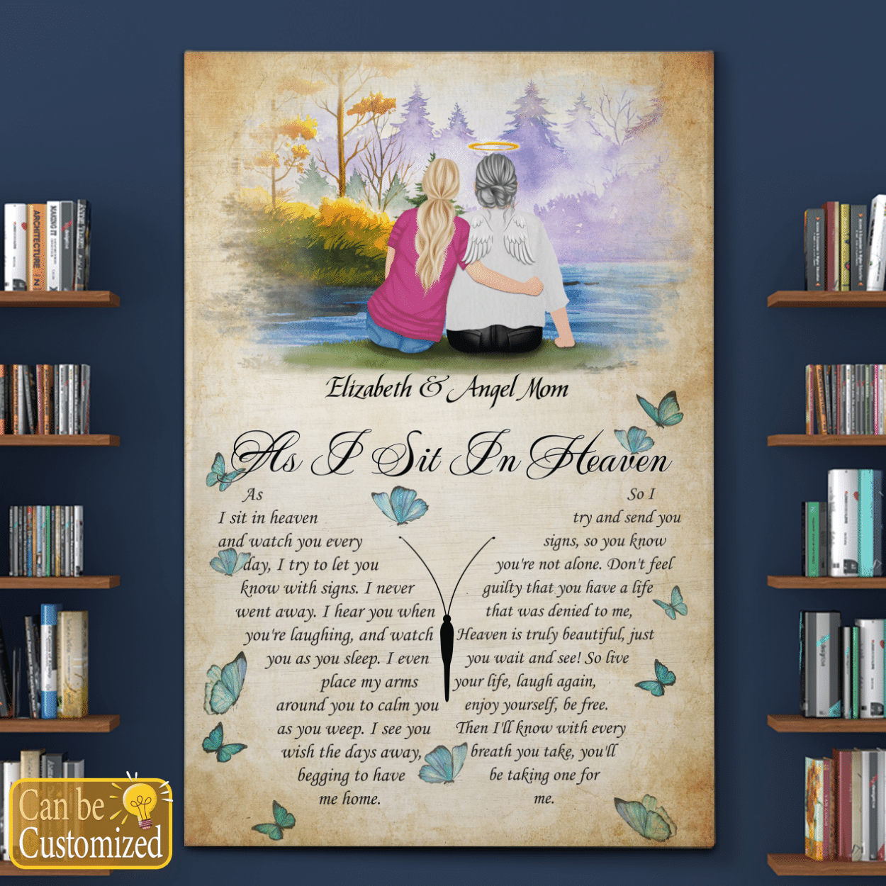 Daughter and Mom Canvas Memorial Gifts In Loving Memory Mom