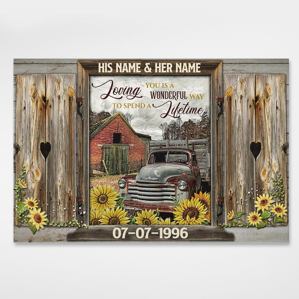 Personalized Anniversary Wedding Gifts Canvas Prints Wall Art Decor