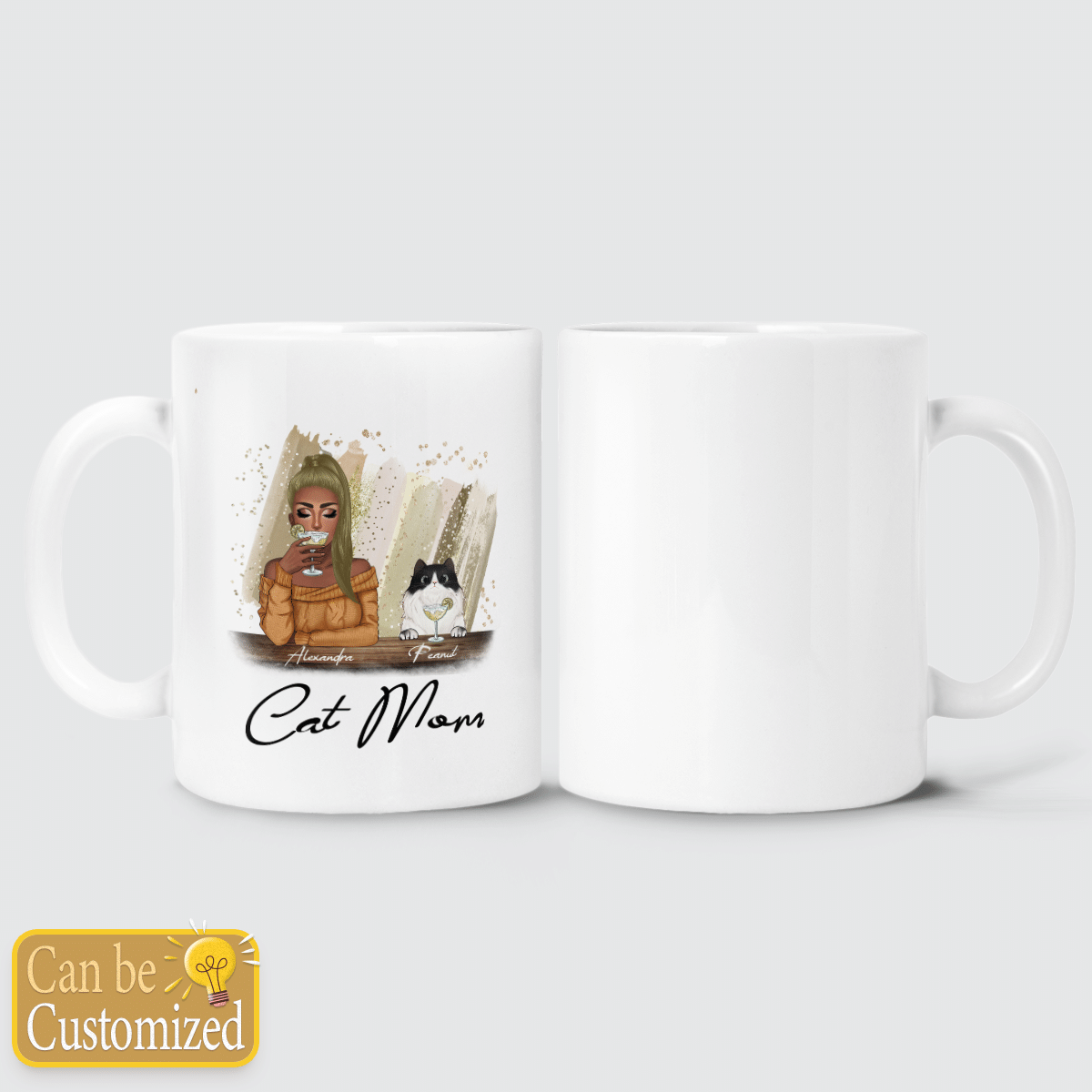 Cat Mom Personalized Mug Gifts Idea For Mom