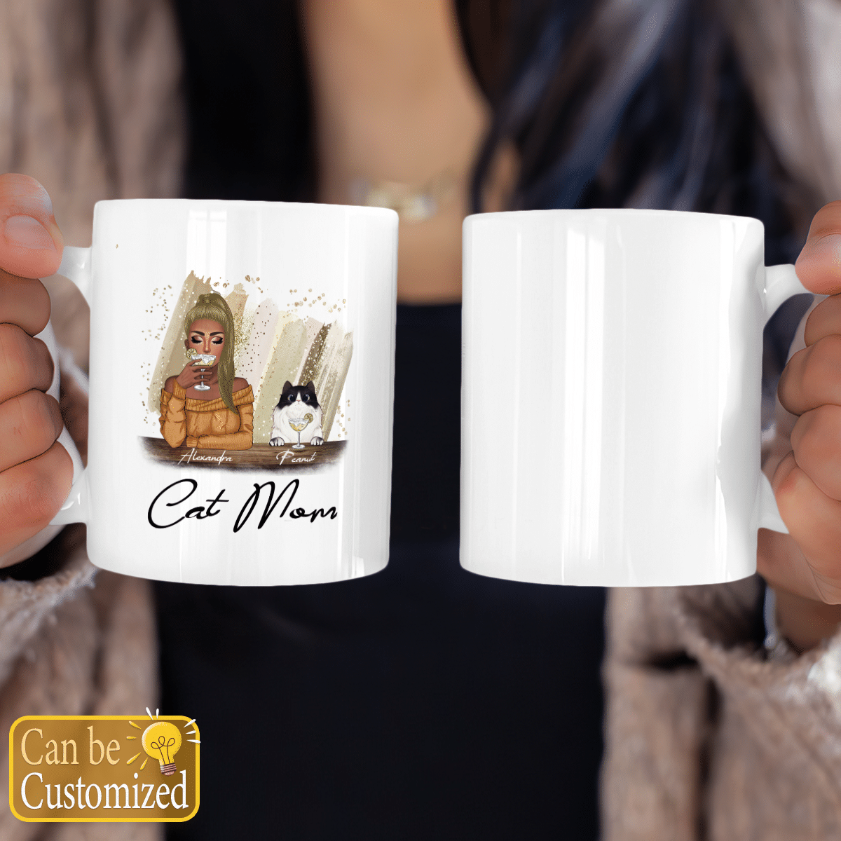 Cat Mom Personalized Mug Gifts Idea For Mom