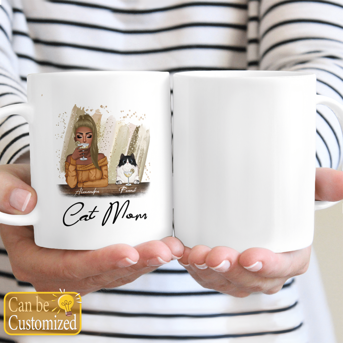 Cat Mom Personalized Mug Gifts Idea For Mom