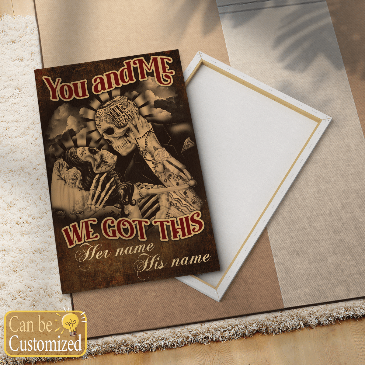 You And Me We Got This Custom Name Canvas Wall Art Decor