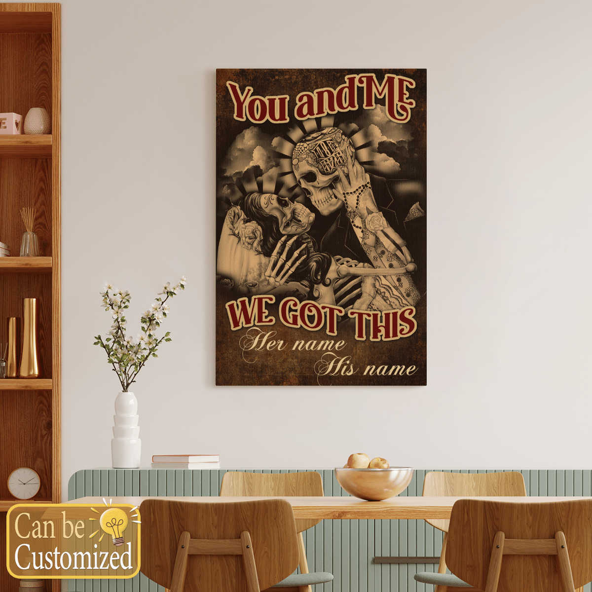 You And Me We Got This Custom Name Canvas Wall Art Decor