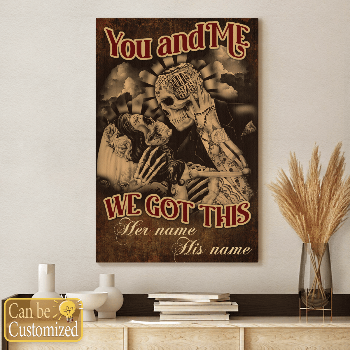 You And Me We Got This Custom Name Canvas Wall Art Decor