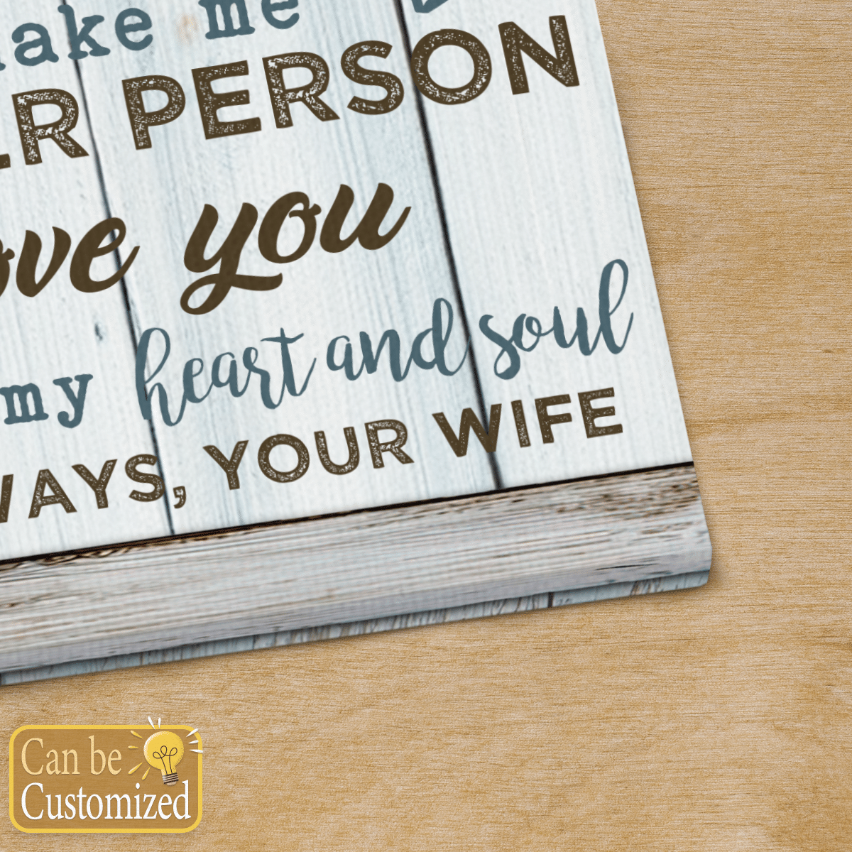 Wedding Anniversary Canvas Gifts To My Husband