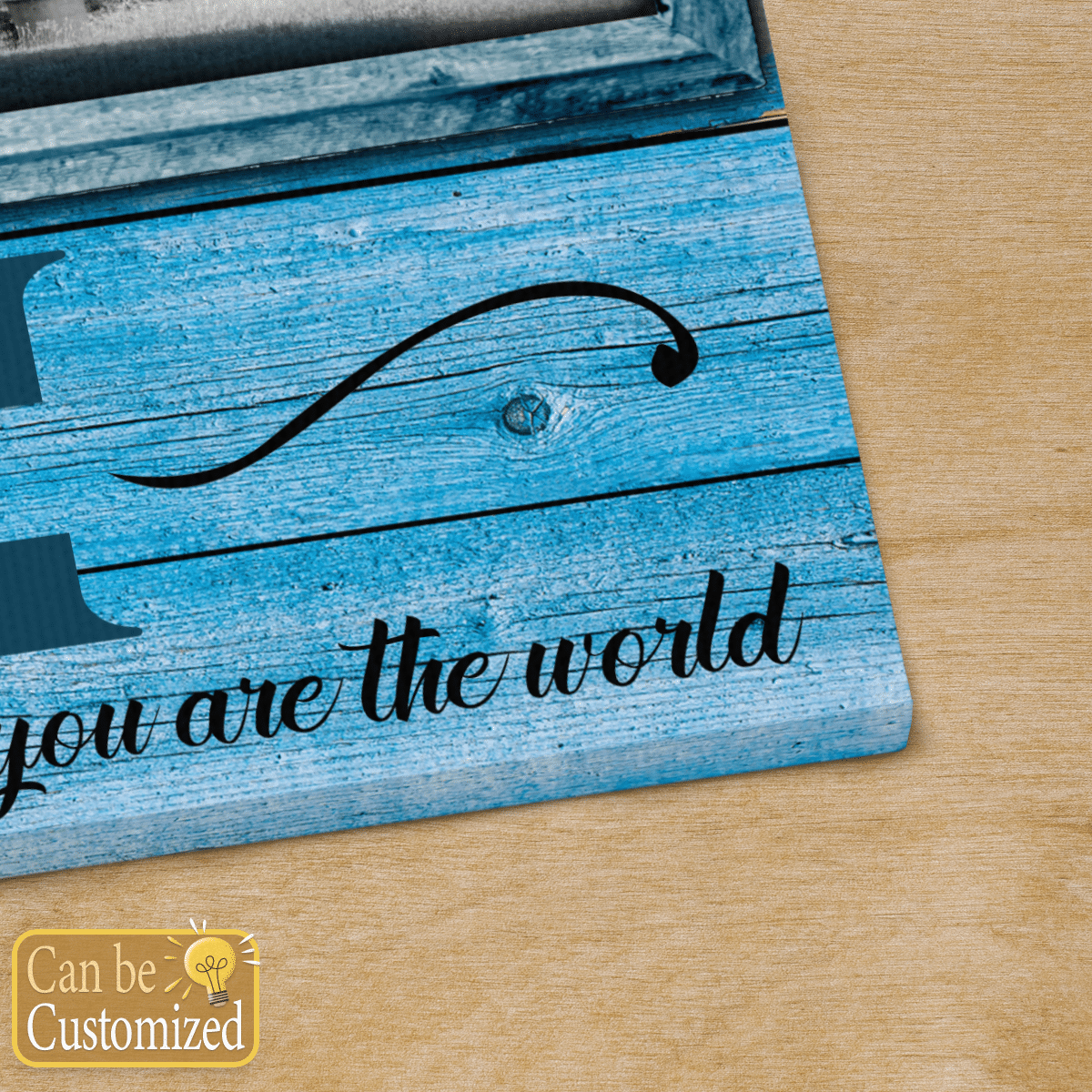 To Us You Are The World Personalized Canvas Gifts For Mom