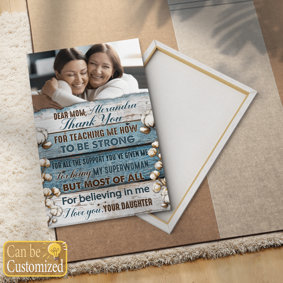 Gifts For Mom Personalized Canvas Dear Mom Thank You For Teaching Me