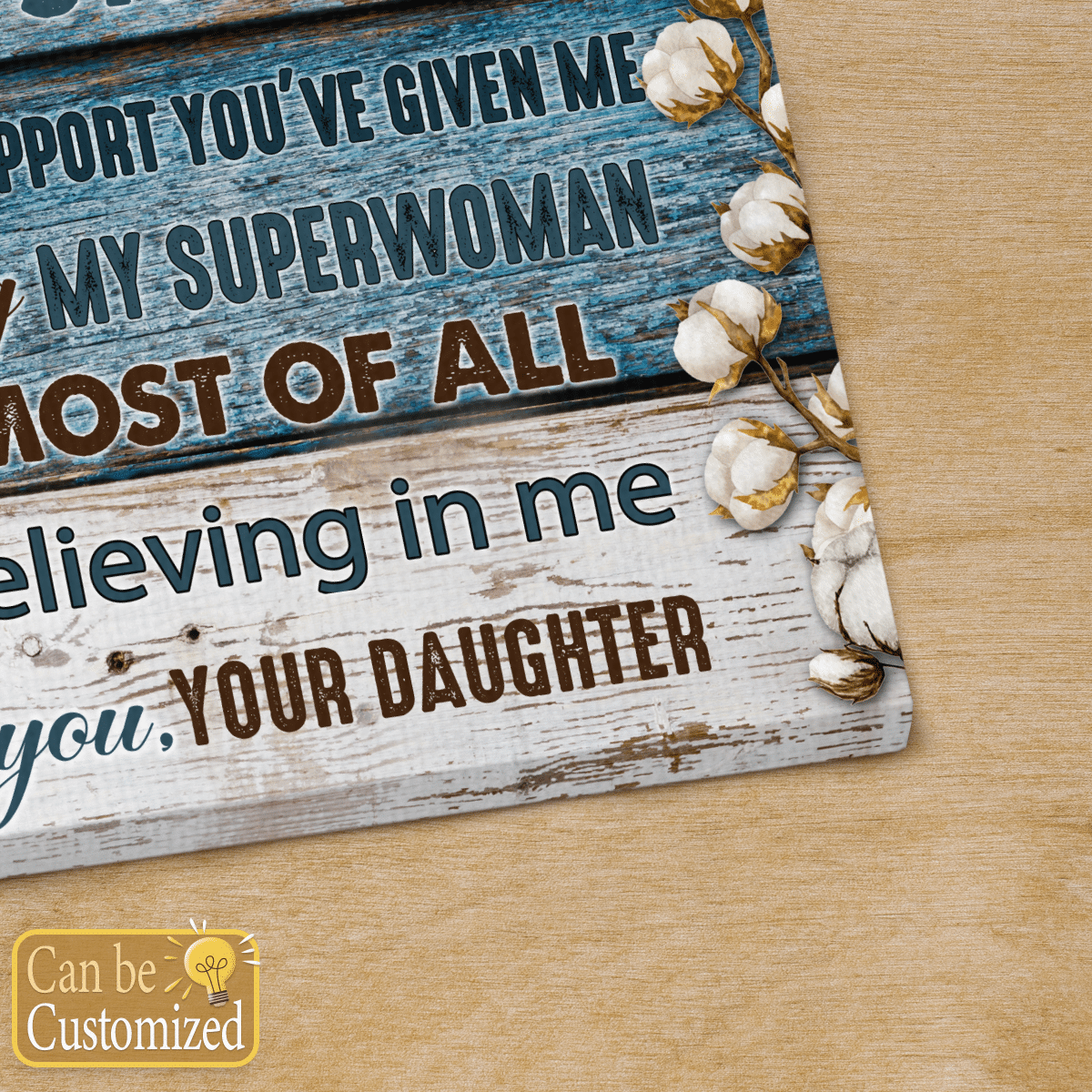 Gifts For Mom Personalized Canvas Dear Mom Thank You For Teaching Me