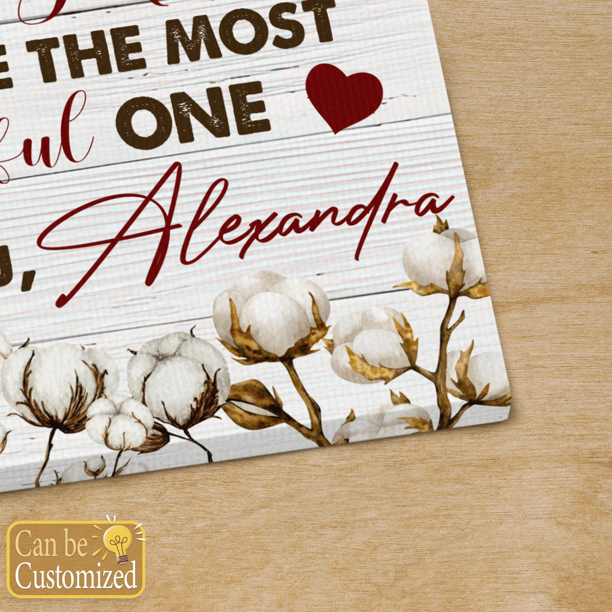 To My Loving Mom Personalized Canvas Gifts For Mom