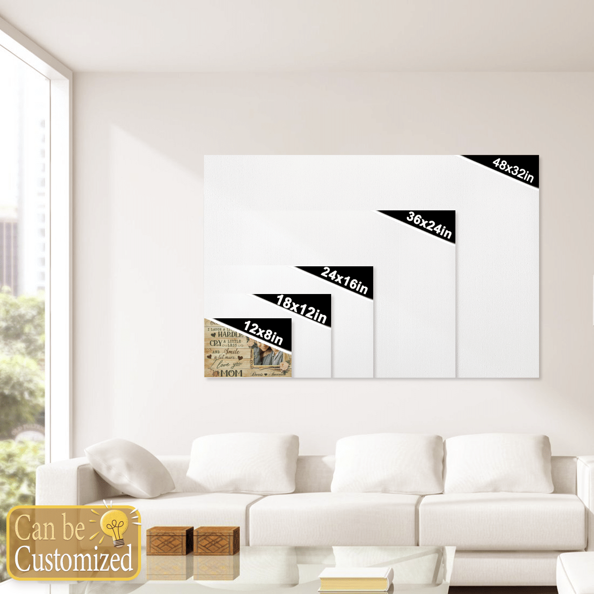 I Love You Mom Canvas Gifts For Mom From Daughter