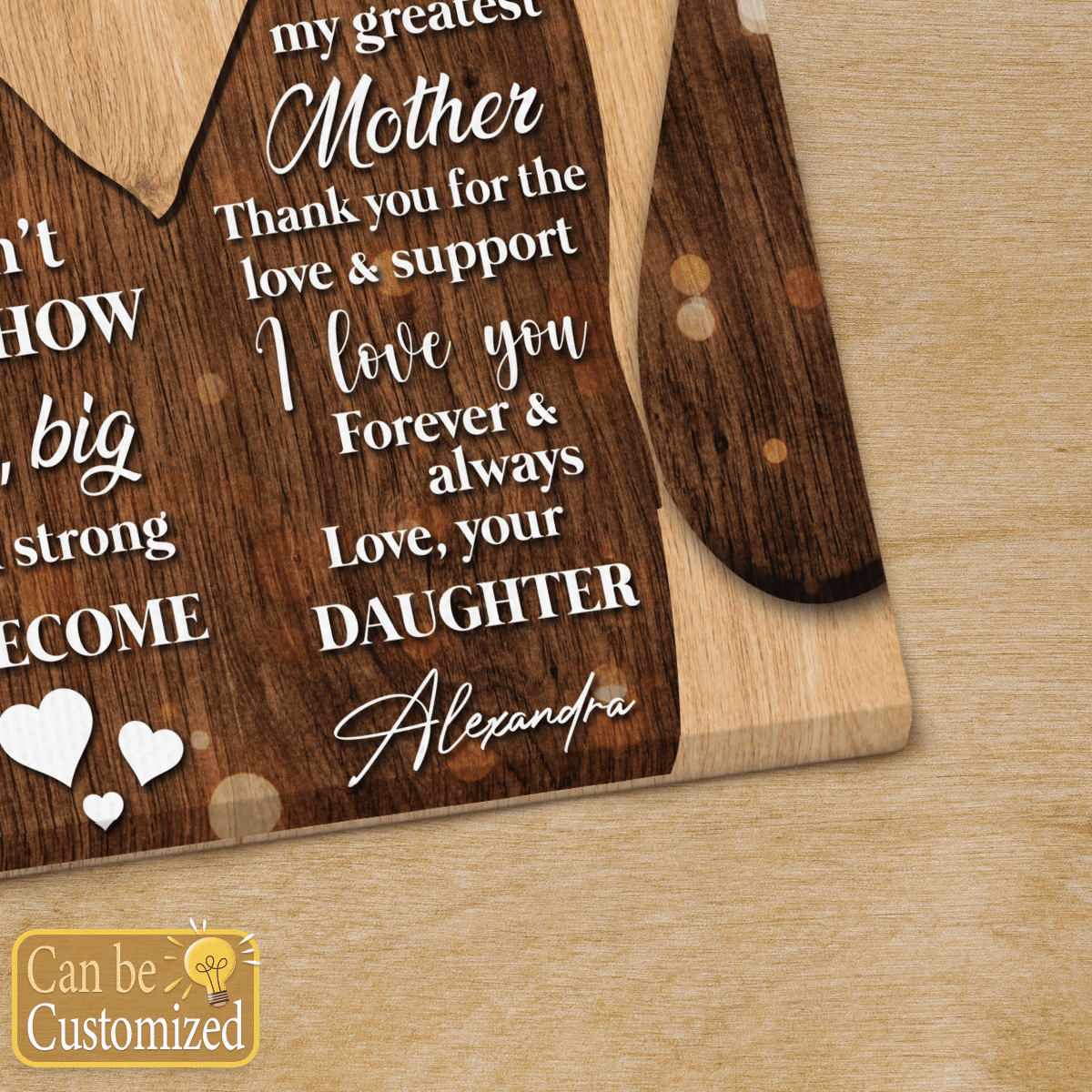 To My Mom From Daughter Canvas Gifts For Mom