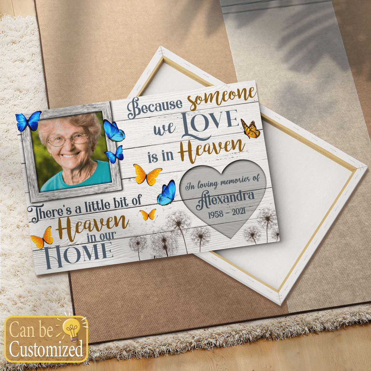 In Loving Memories Personalized Canvas Memorial Gifts Remembrance Gifts