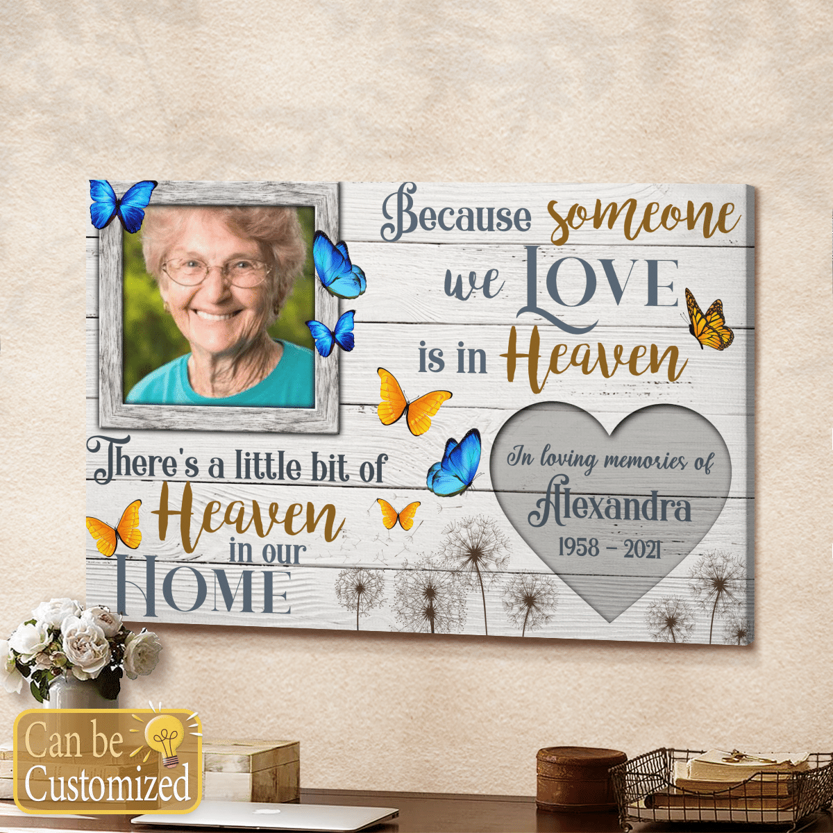 In Loving Memories Personalized Canvas Memorial Gifts Remembrance Gifts