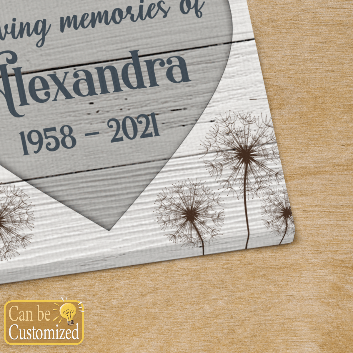 In Loving Memories Personalized Canvas Memorial Gifts Remembrance Gifts