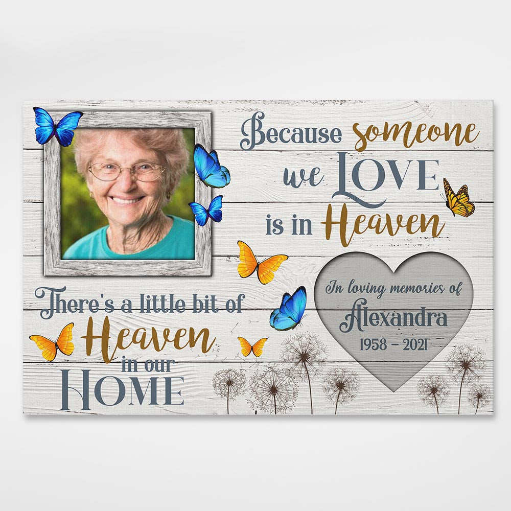 In Loving Memories Personalized Canvas Memorial Gifts Remembrance Gifts