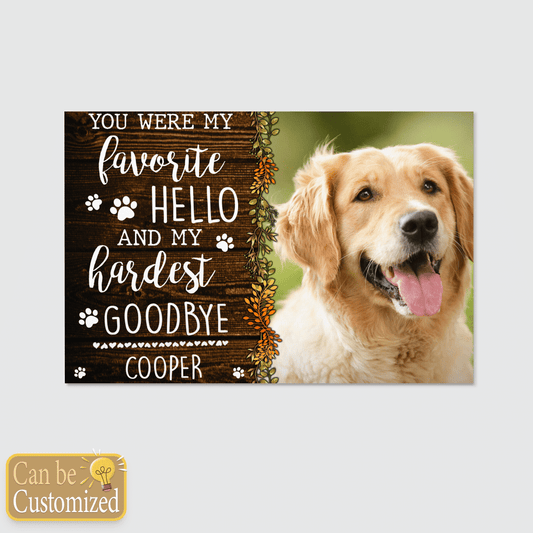Pet Memorial Gifts Personalized Canvas