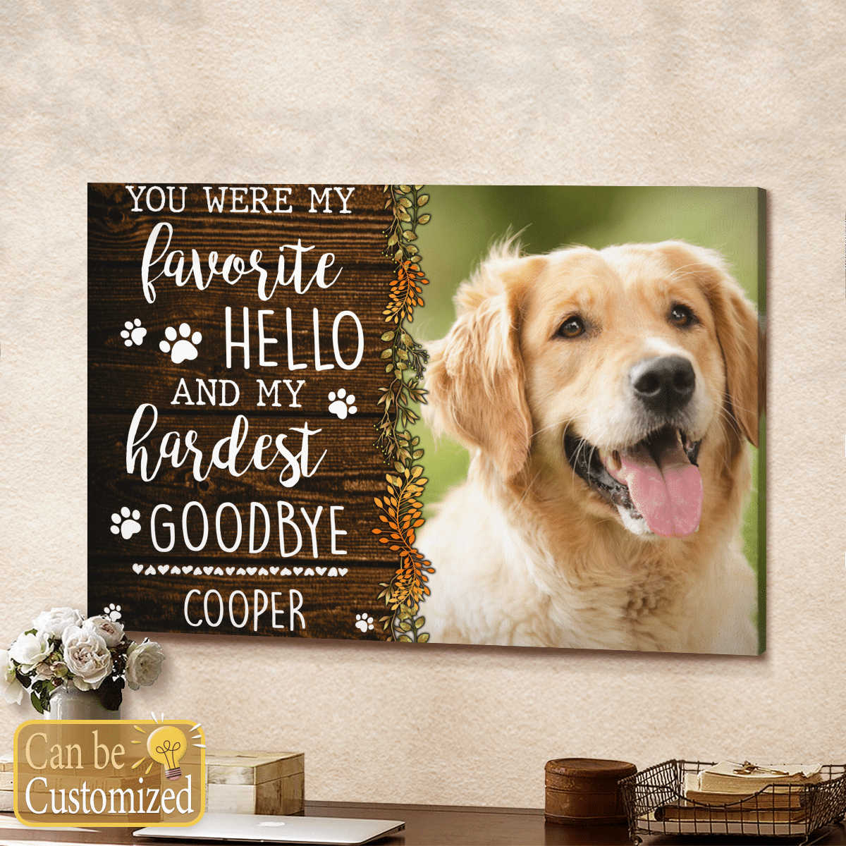 Pet Memorial Gifts Personalized Canvas