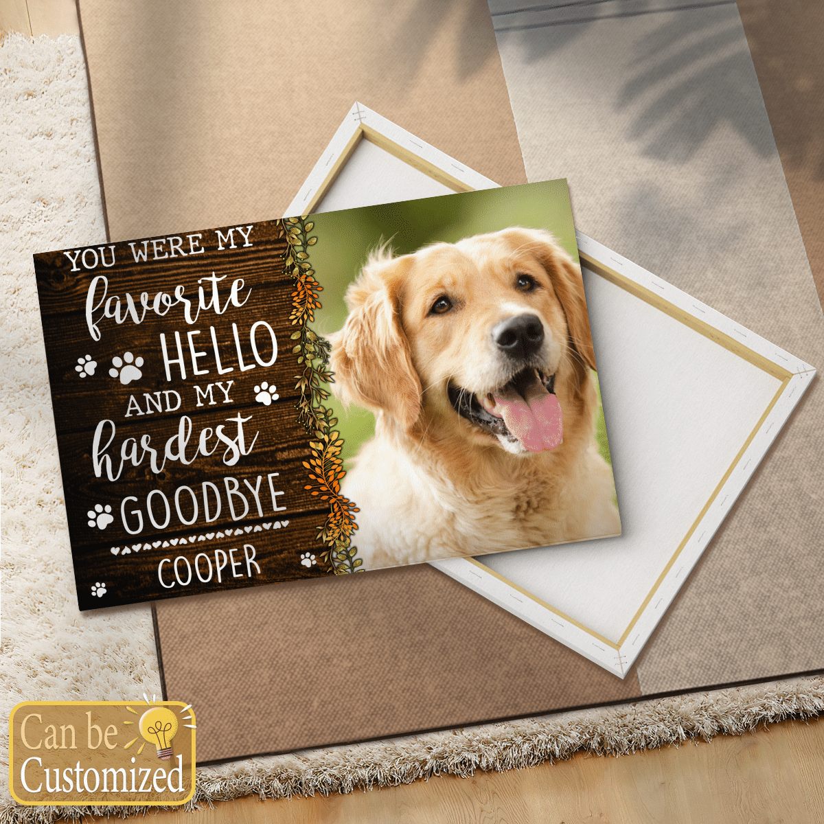 Pet Memorial Gifts Personalized Canvas