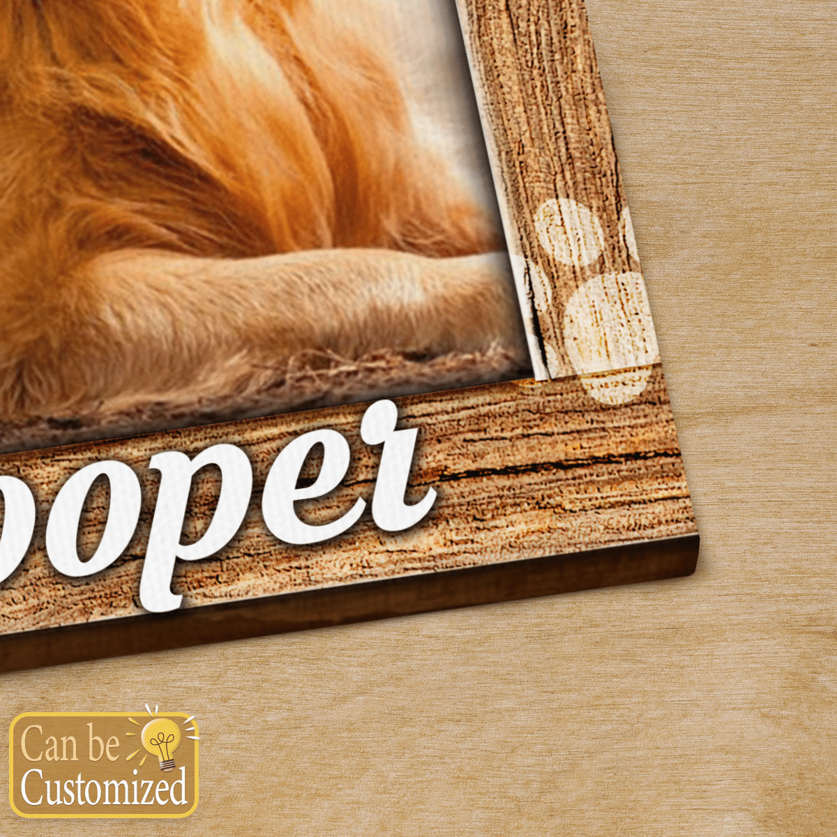 Dog Paw Personalized Pet Canvas Gifts For Dog Owners