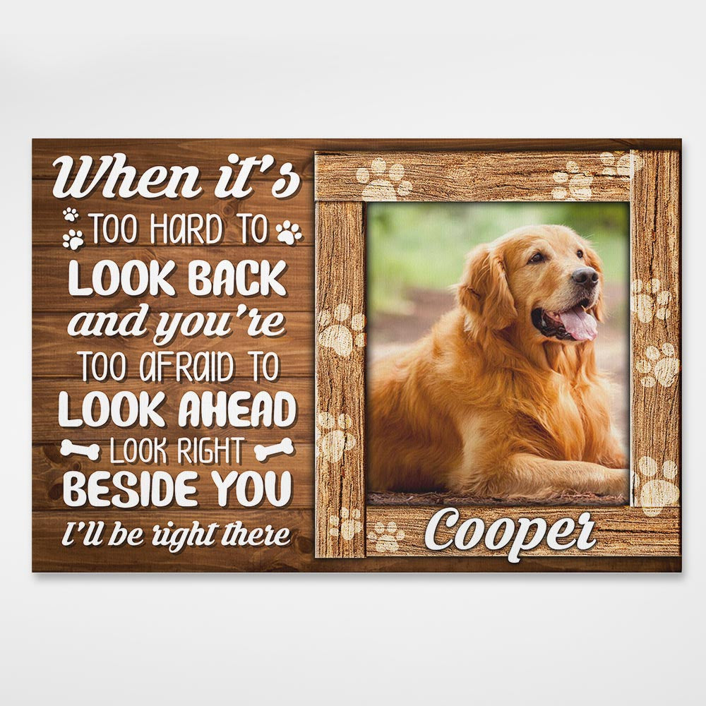 Dog Paw Personalized Pet Canvas Gifts For Dog Owners