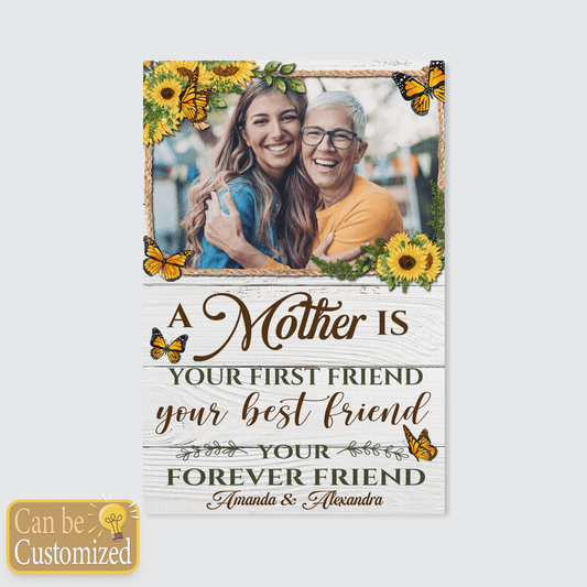 Mother Is Your Best Friends Personalized Canvas Gifts For Mom