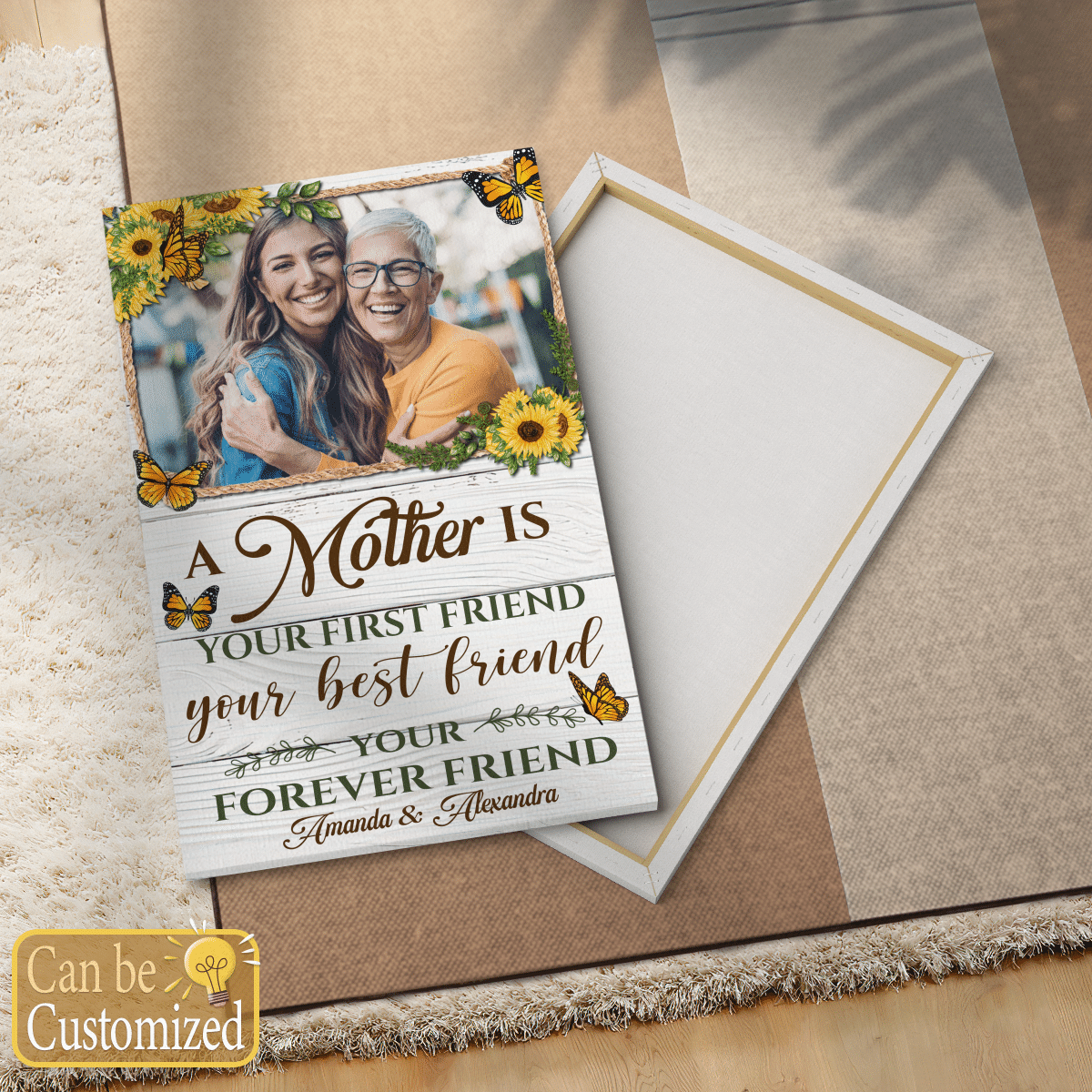 Mother Is Your Best Friends Personalized Canvas Gifts For Mom