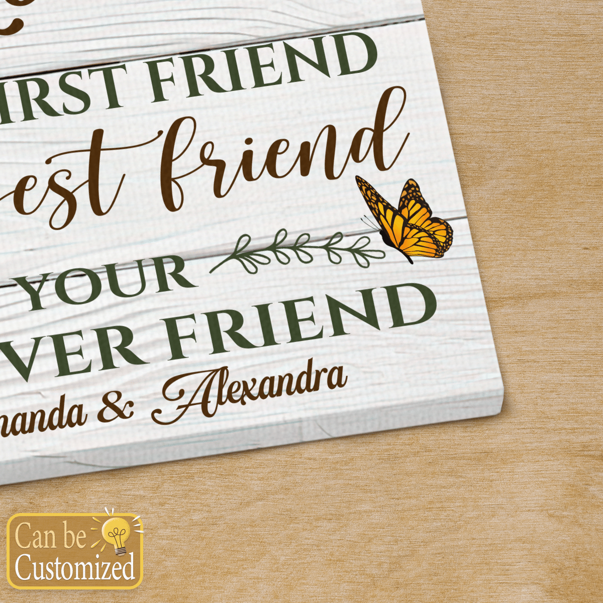 Mother Is Your Best Friends Personalized Canvas Gifts For Mom