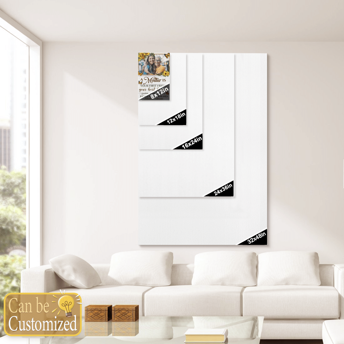 Mother Is Your Best Friends Personalized Canvas Gifts For Mom