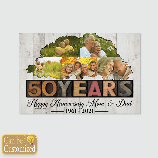 Best Gifts For Parents United States Map Personalized Canvas Gifts For Mom And Dad